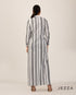 Timeless Ease: Linen Collared A-Line Dress 72342